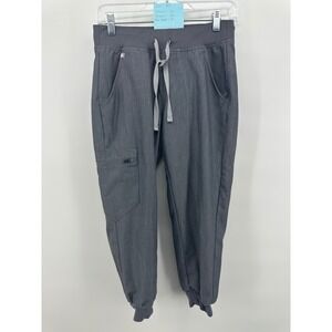 FIGS Zamora Jogger Scrub Pants Womens XS Graphite Gray Technical Collection Yoga